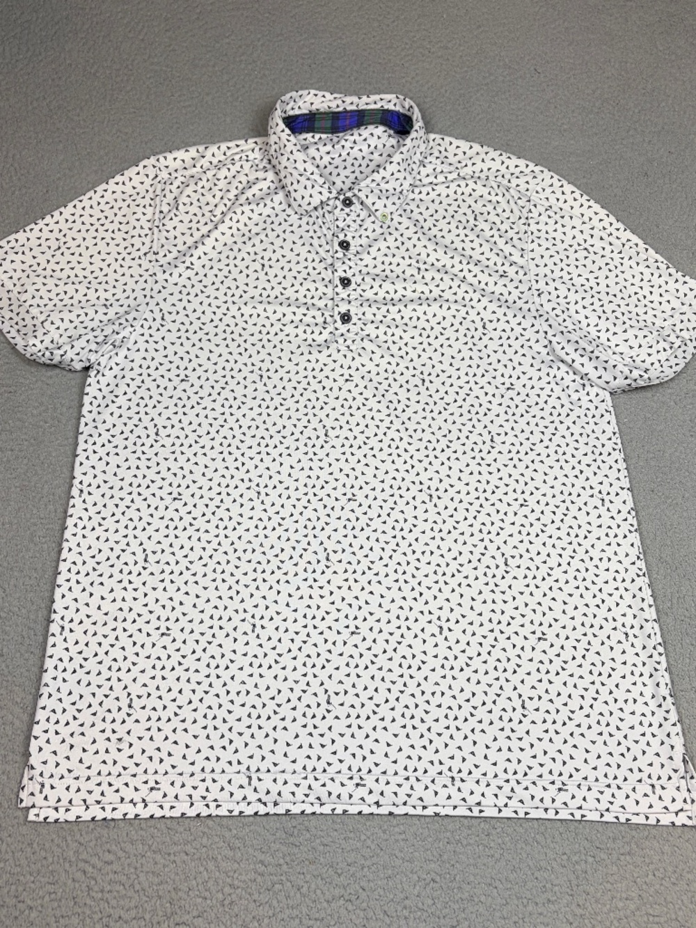 William Murray Polo Mens Size Large Flag ADP Stretch Performance Golf